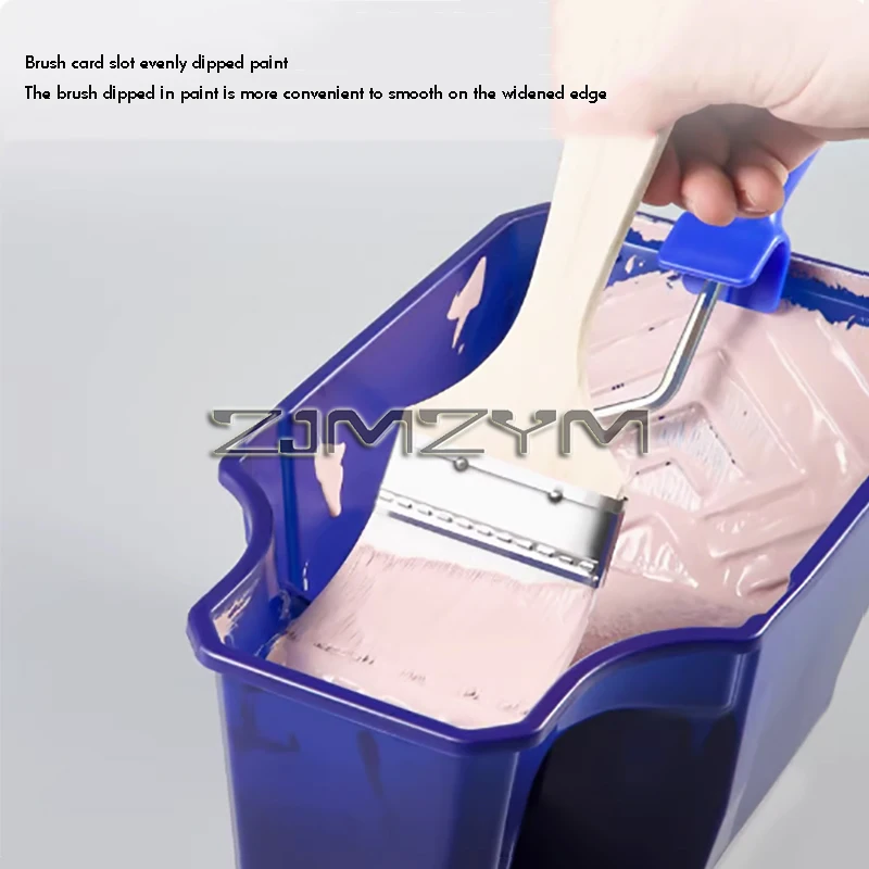 Paint Tool Painting Box Roller Brush Holding Paint Roller Tray for Home Wall Painting 1Pcs