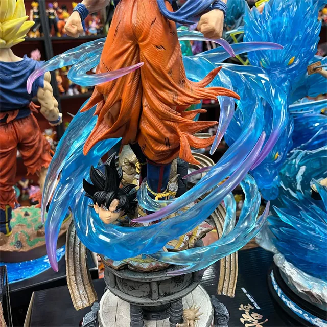 53cm Dragon Ball Son Goku Figurines Super Saiyan Ultra Instinct Migatte No  Goku'i Anime Figurine Pvc Statue Modèle Collection Cadeau