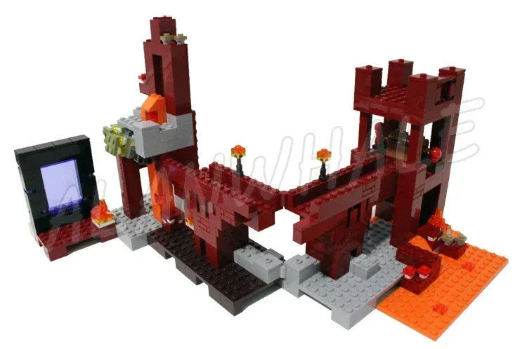 

Конструктор «Крепость Nether» из серии «огненный мост», 562 блоков, совместимых с моделями, 10393 шт.