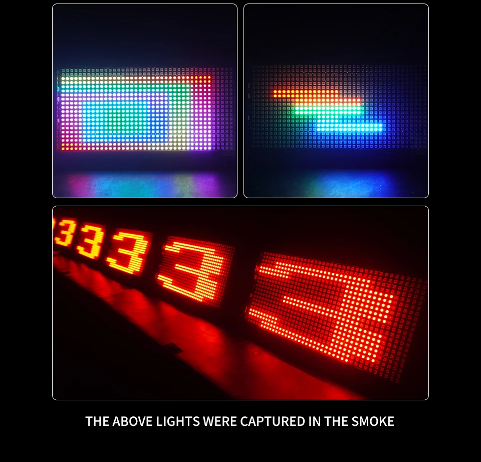80 Segment Led Strobe Light DJ Bar Running Horse Wash Effect Numbers Letters Fla