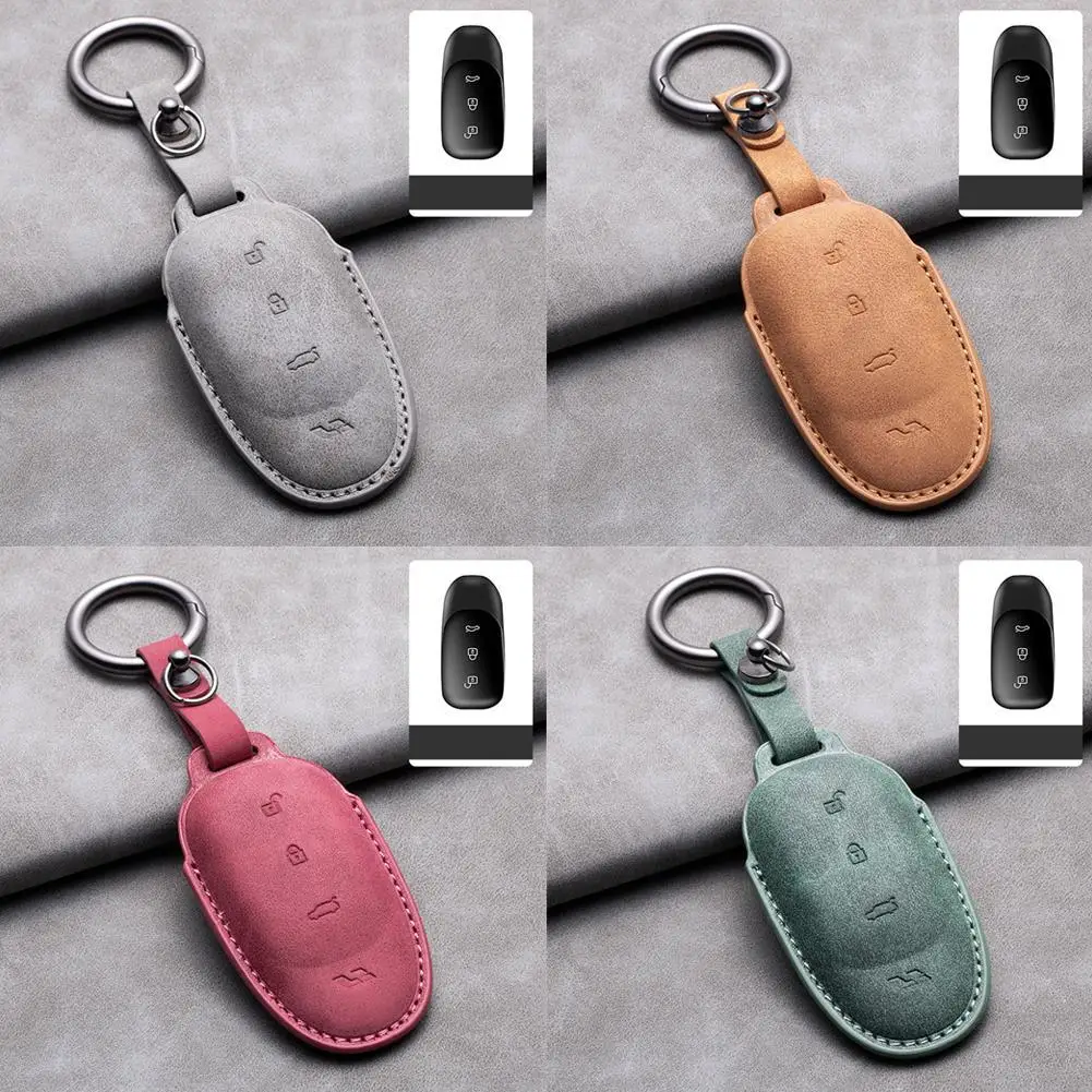 Portachiavi Intelligente Per Auto In Pelle Scamosciata Per Leader Ideale One Li Auto L7 L8 L9 2022 2023 Accessori Per Cover Portachiavi