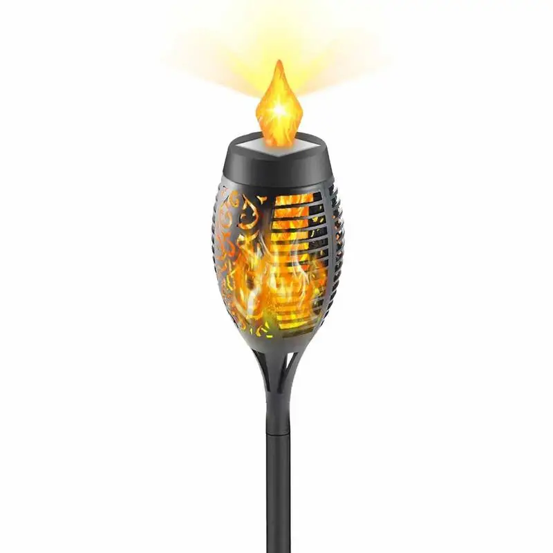

Mini Solar Torch Lights Outdoor Fire Effect Lantern 13 LED Dancing Flame Fire Effect Lantern Dancing Flame Auto On/Off Halloween