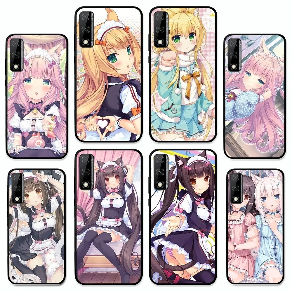 

Cartoon Nekopara Mousepad For Huawei Y9 6 7 5 Prime Enjoy 7s 7 8 plus 7a 9e 9plus 8E Lite Psmart Shell