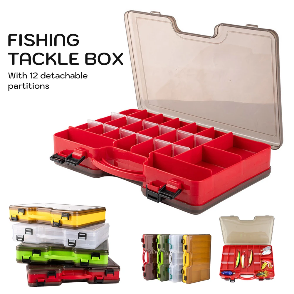 

Multi-function Fishing Bait Box Waterproof Portable Fishing Tackle Boxes Removable Dividers Fishing Box Fishing Gear Accessories