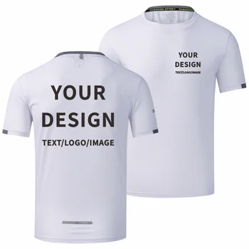 T-shirt ad asciugatura rapida Design Logo Camicia culturale aziendale Stampa personalizzata T-shirt sportiva comoda Ricamo Modello di marca personale