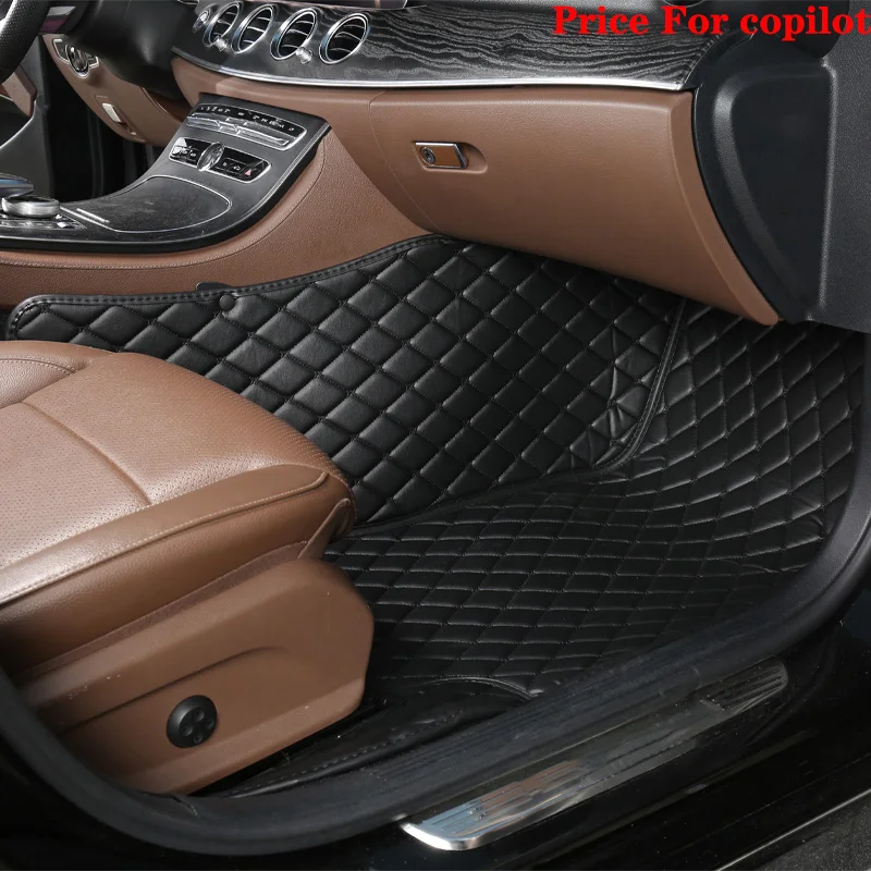 Luxury Diamond Design Custom Car Floor Mat - Premium Rug Foot Pad Auto Accessory