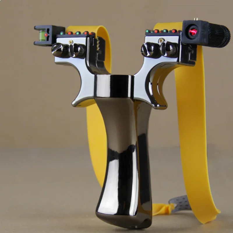 Laser Sighted Slingshot Spirit Level Outdoor Sports Hunting High-power Slingshot Catapult Slingshot Accessories