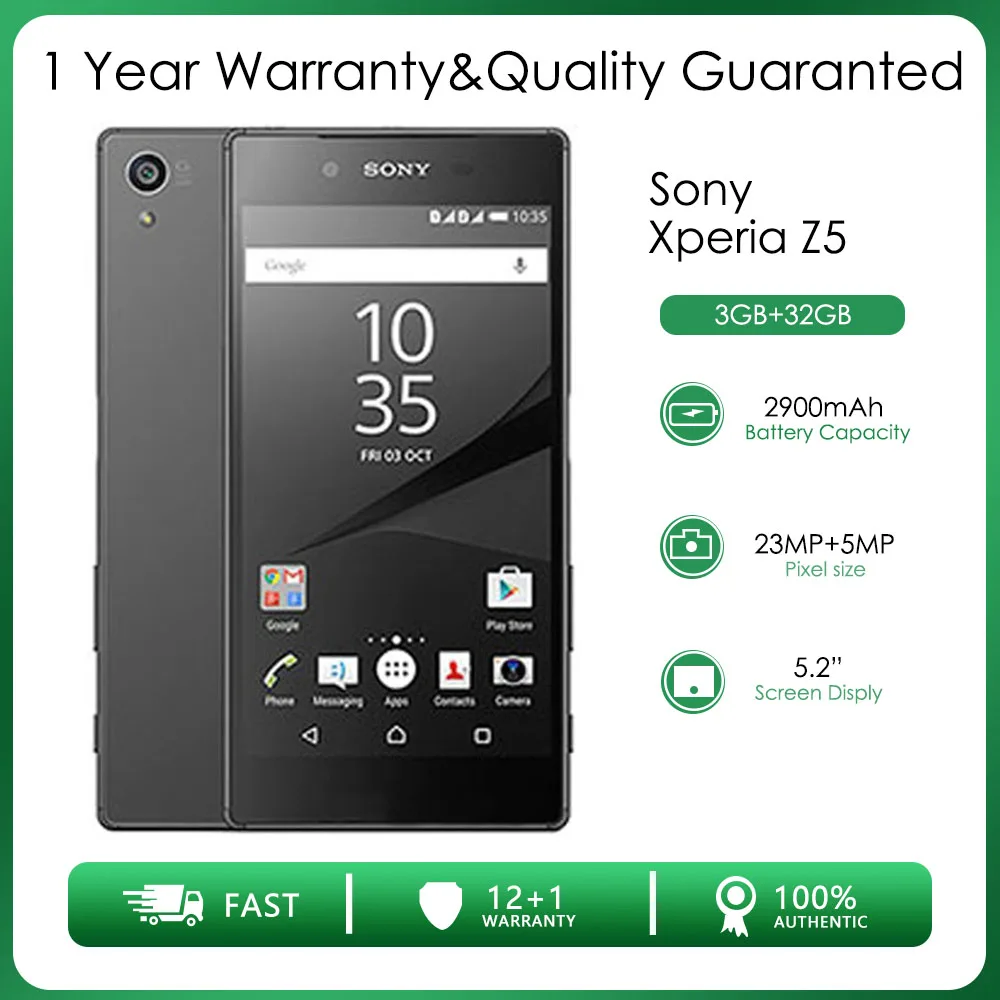 Omgaan Latijns Weg huis Sony Xperia Z5 Dual E6683 Refurbished-original Unlocked 3gb 32g Wi-fi Cheap  Used Cell Phone Free Shipping Fast Charging - Mobile Phones - AliExpress