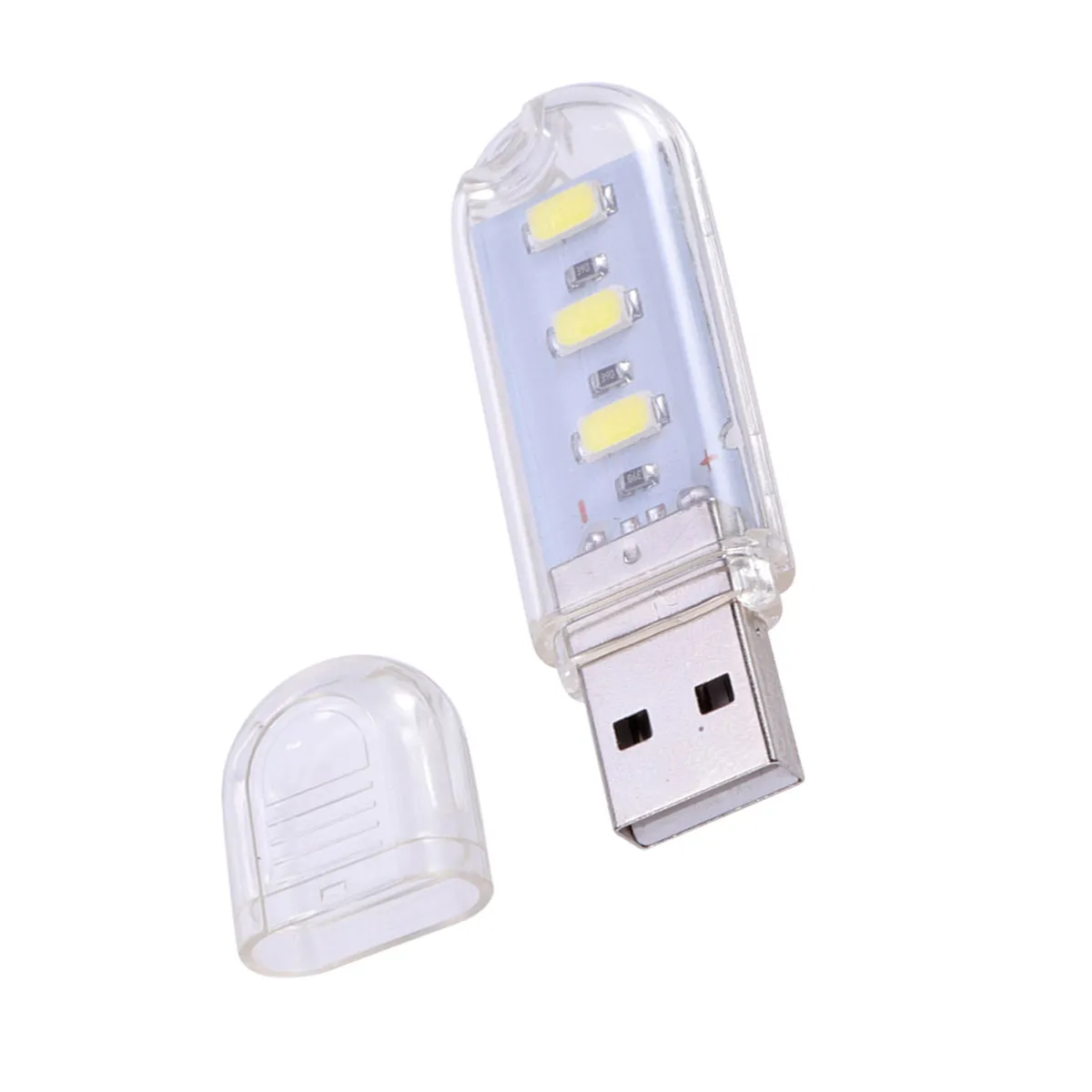 휴대용 USB 야간 조명 미니 U 디스크 디자인 3 LED 친환경 USB 키보드 램프 연장 코드 휴대용 독서등