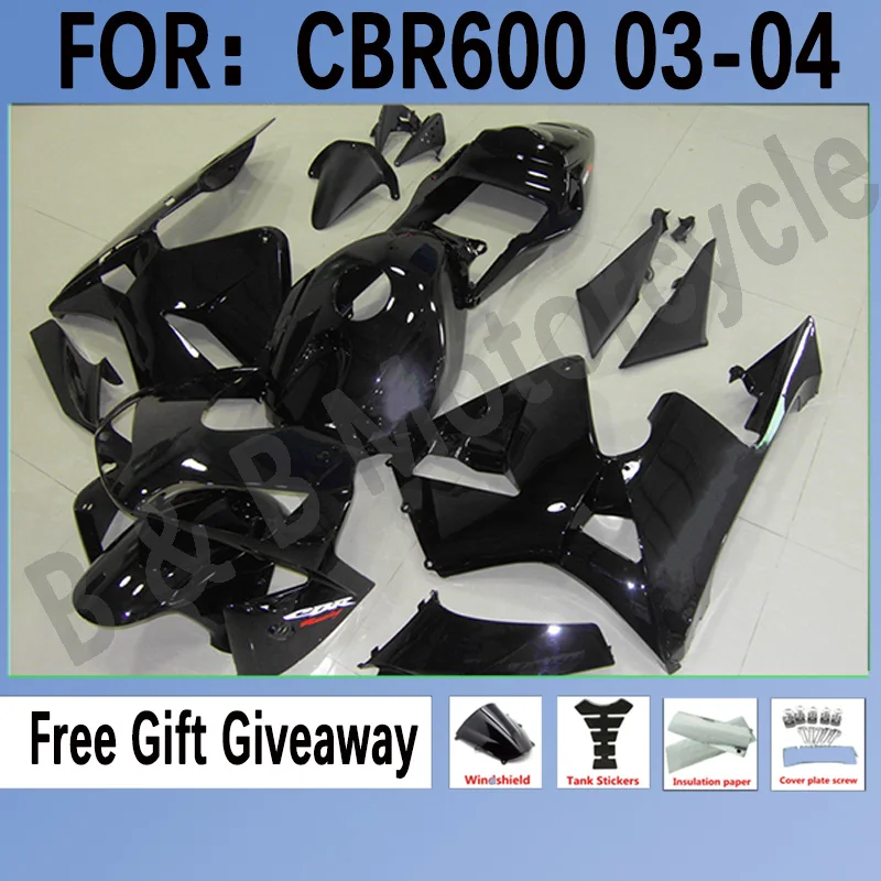 

New ABS Motorcycle Whole Fairings Kit for HONDA CBR600RR F5 2003 2004 CBR600 RR CBR 600RR 03 04 Bodywork Fairings Set Black