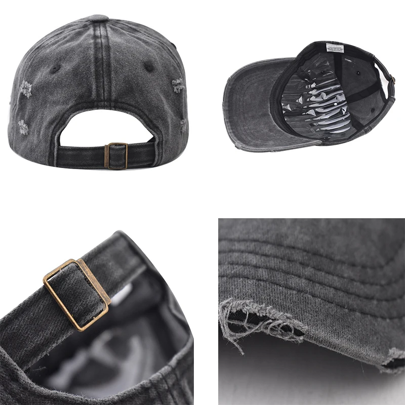 Distressed Baseball Cap Dad Hats for Men Women Vintage Washed Cotton Trucker Hat Adjustable Low Profile Unisex Style Headwear 5