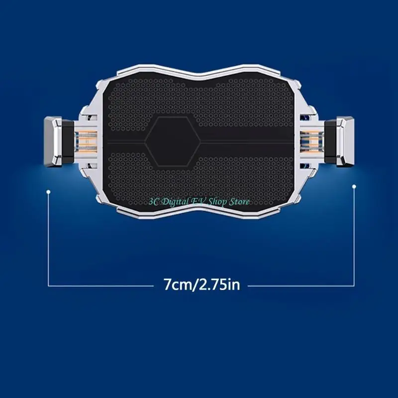 E74D 휴대용 라디에이터 쿨러모바일 게임용 음소거 냉각 팬 홀더 브래킷