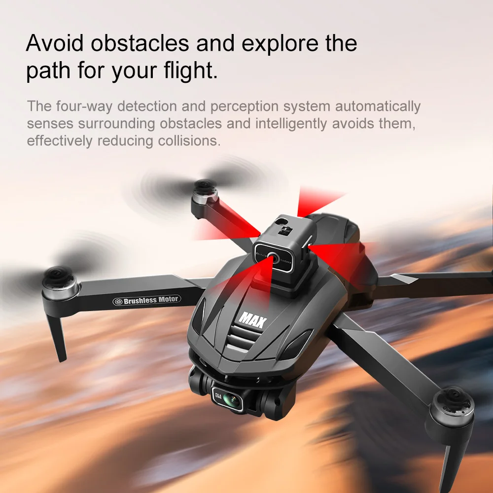Drone Professionale Lenovo V168 MAX GPS 4K con Tre Telecamere - immagine 5