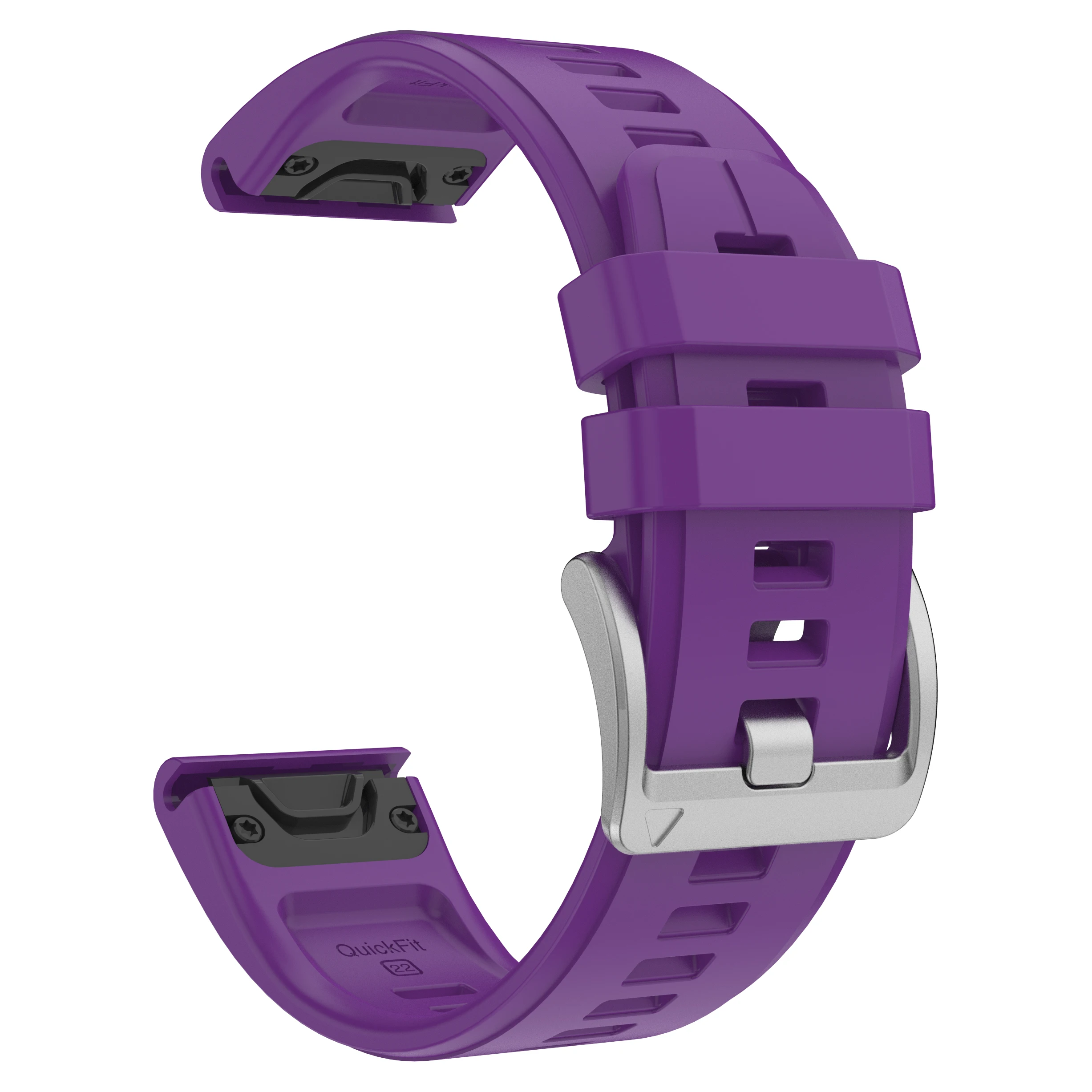 Versatile Silicone Watch Strap with QuickFit Design - 26mm/22mm Bracelet