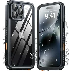 Ultimate IP68 Waterproof Full Body Protective Case with MagSafe Compatibility - Perfect for Swimming and Underwater Adventures (Black)