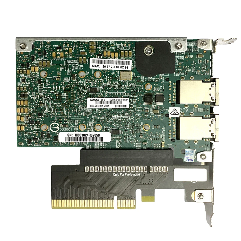 Placa de Rede Pci Express 10 Gigabit Original 10 Gbps Portas 533flr-t 701534001 700759-b21 Rj45 Pcie Nic 10 gb - Imagem 2
