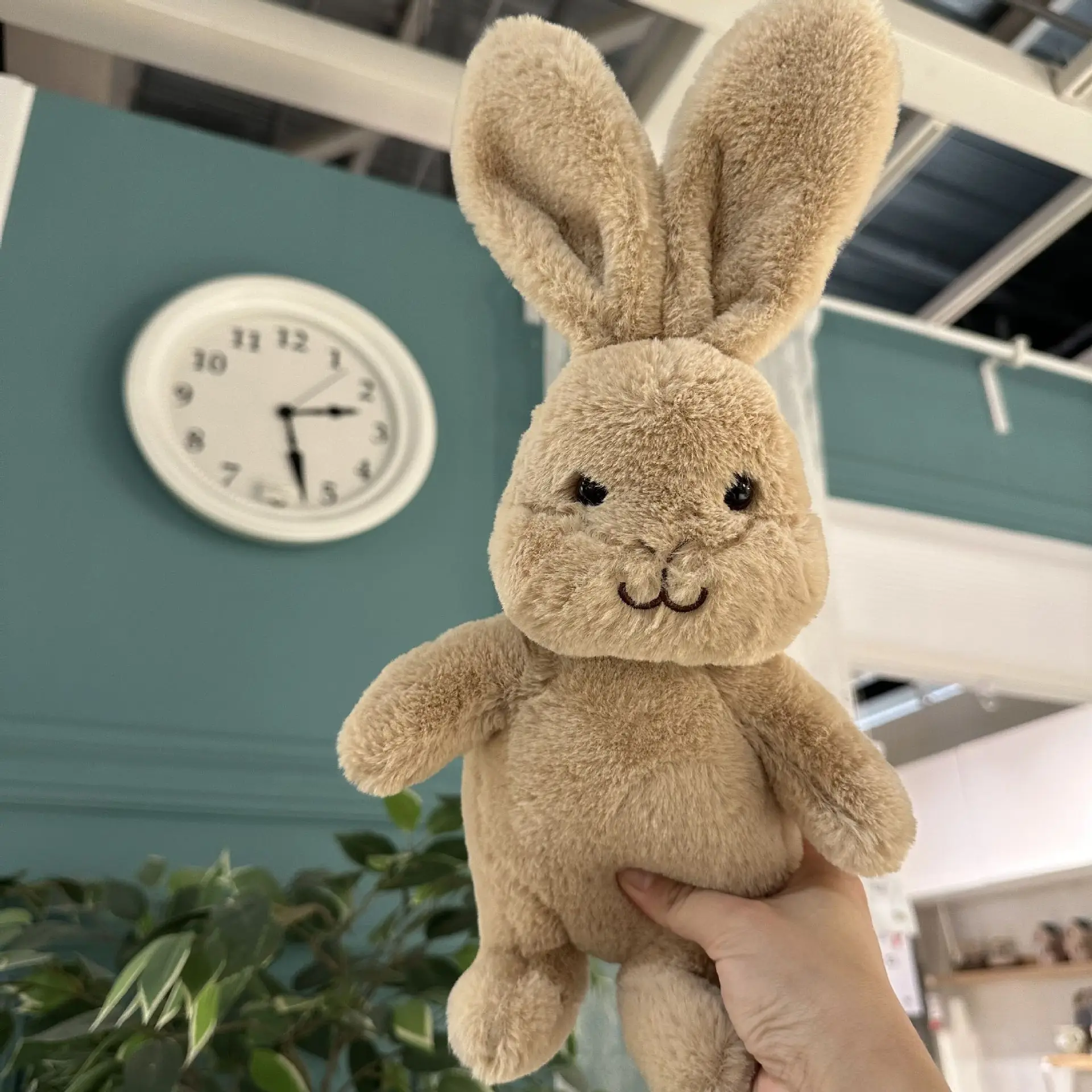

Wholesale of rabbit plush toy heads by small rabbit manufacturers, capable of twisting Nordic rabbits