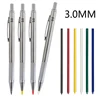 3.0mm Pencil Set Metal Mechanical Pencil Colored Erasable Pencils Writing Drawing Tools Carpentry Marker Pencil 2