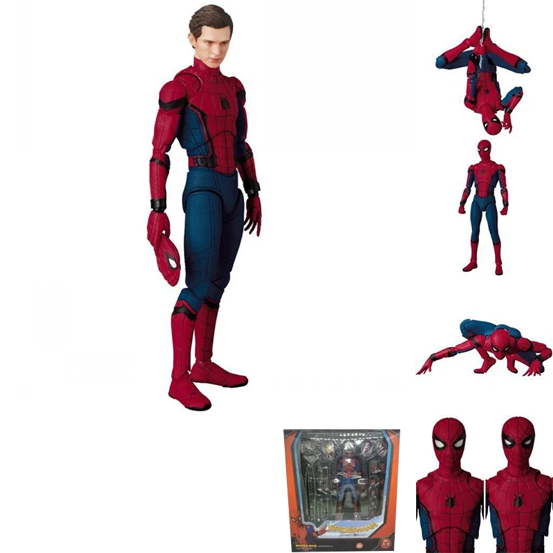 SHF Spider Man Homecoming Spiderman PVC Action Figure Toy Model da  collezione con scatola al minuto - AliExpress