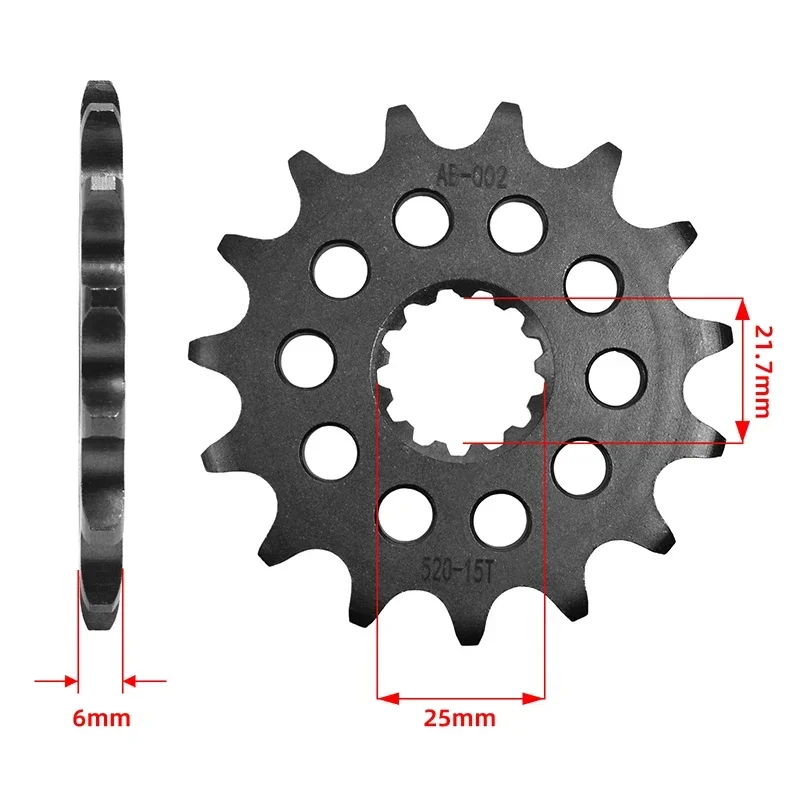 Caltric Drive Chain & Sprockets Kit For Yamaha TT500 XT500 (1977-1981) – 520-120 Chain, 122 Links, Steel