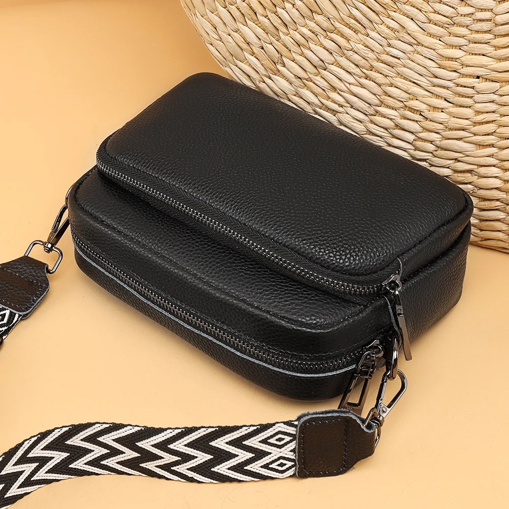 حقيبة من الجلد الطبيعي، مصممة لحمل الهاتف المحمول،...