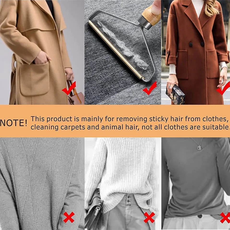 3PCS Hair Ball Stripper Manual Home Brush Tweed Dehairer Carpet Wool Coat Shaving Brush Tool Portable