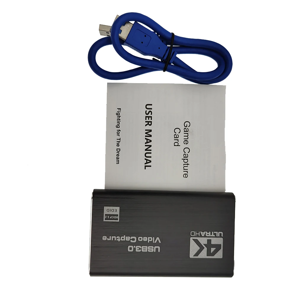 4K Video Capture Card 1080P 60fps HD Camera Recording Box HDMI-compatible to USB 3.0 PC Live Streaming Grabber Recorder