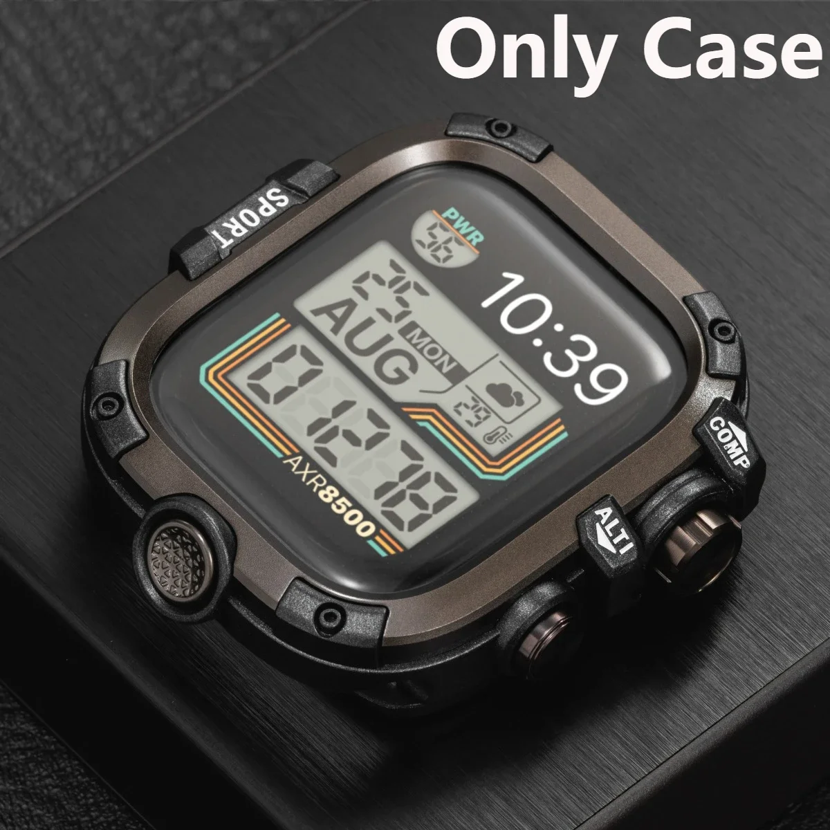 Versatile Silicone Loop Bracelet Band with Metal Cover