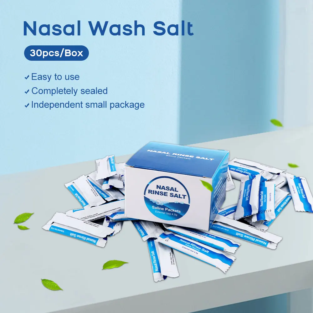 30pcs Nasal Wash Salt for Nose Cleaner Irrigation Salt Nasal Rinse Mix Wash  Salt for Neti Pot Cleans Moistens Protects The Nose - AliExpress
