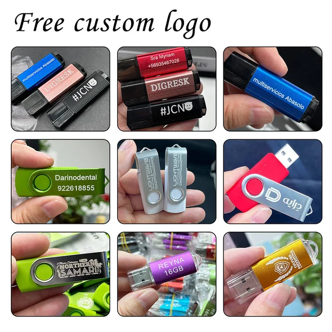 50개/세트 USB 2.0 펜드라이브 128GB 64GB 32GB 16GB 8GB USB 플래시 드라이브 4GB 2GB 무료 맞춤 로고 2.0 USB 플래시 드라이브 스틱 최고의 선물