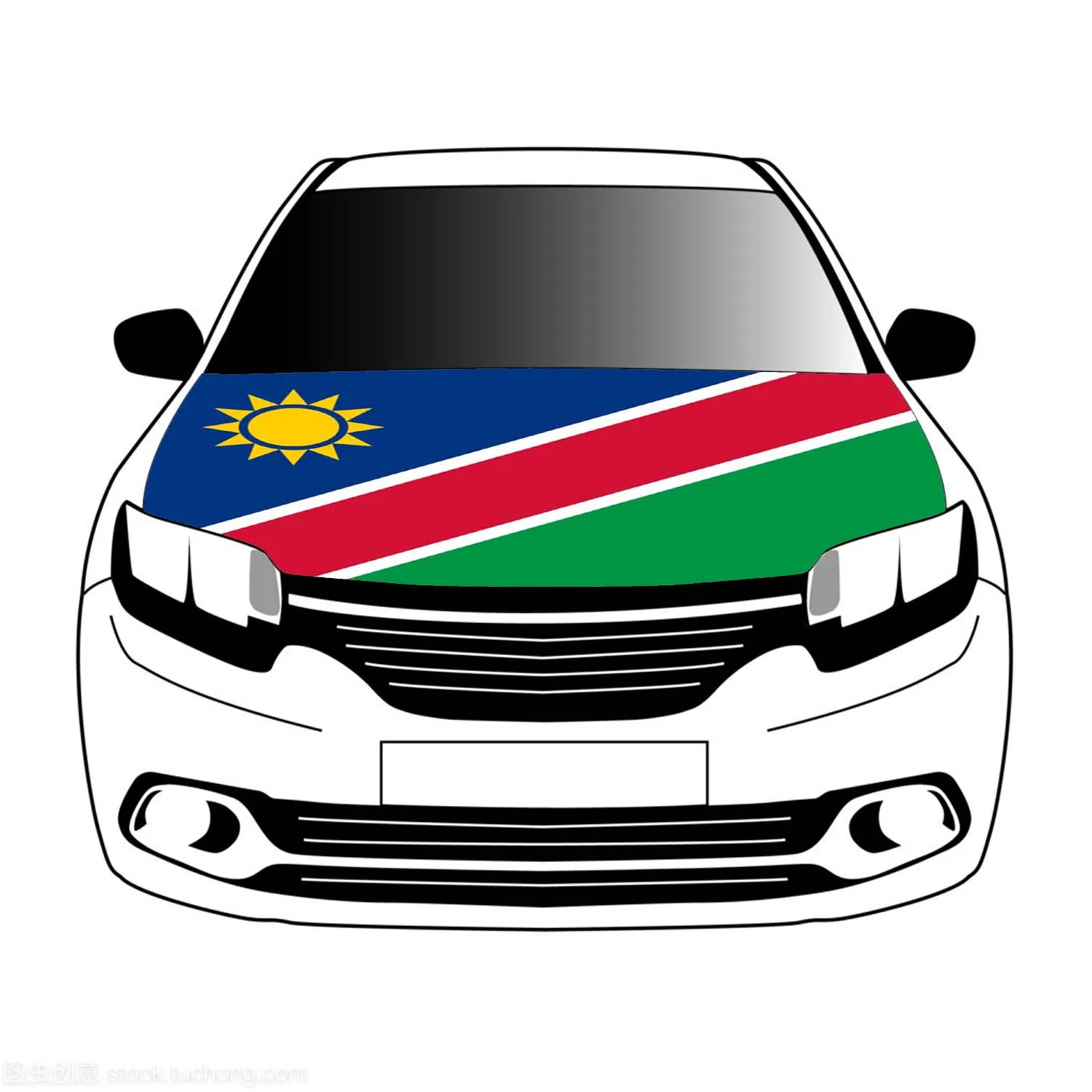 

Namibia flags car Hood cover 3.3x5ft /5x7ft 100%polyester,car bonnet banner