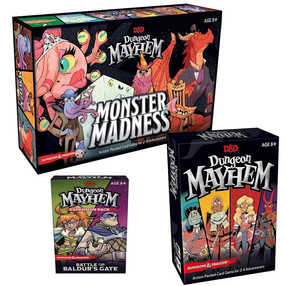 Dungeon Mayhem Dungeons Dragons Card Game 120 Cards Board Game