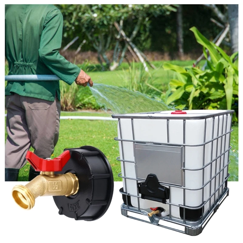 

Адаптер IBC Tote S60x6, латунная насадка для воды для садового шланга, разъем для садового шланга, замена клапанов, фитинг, для