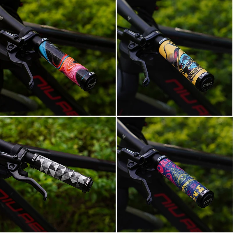 JIBOO Fashion MTB Bike Grip Silicone Anti Slip Mountain Bike Handle 34mm Comfortable Bicycle Grip Cycling Parts bicycle handlebar grips bike handlebar grips bike handle grips