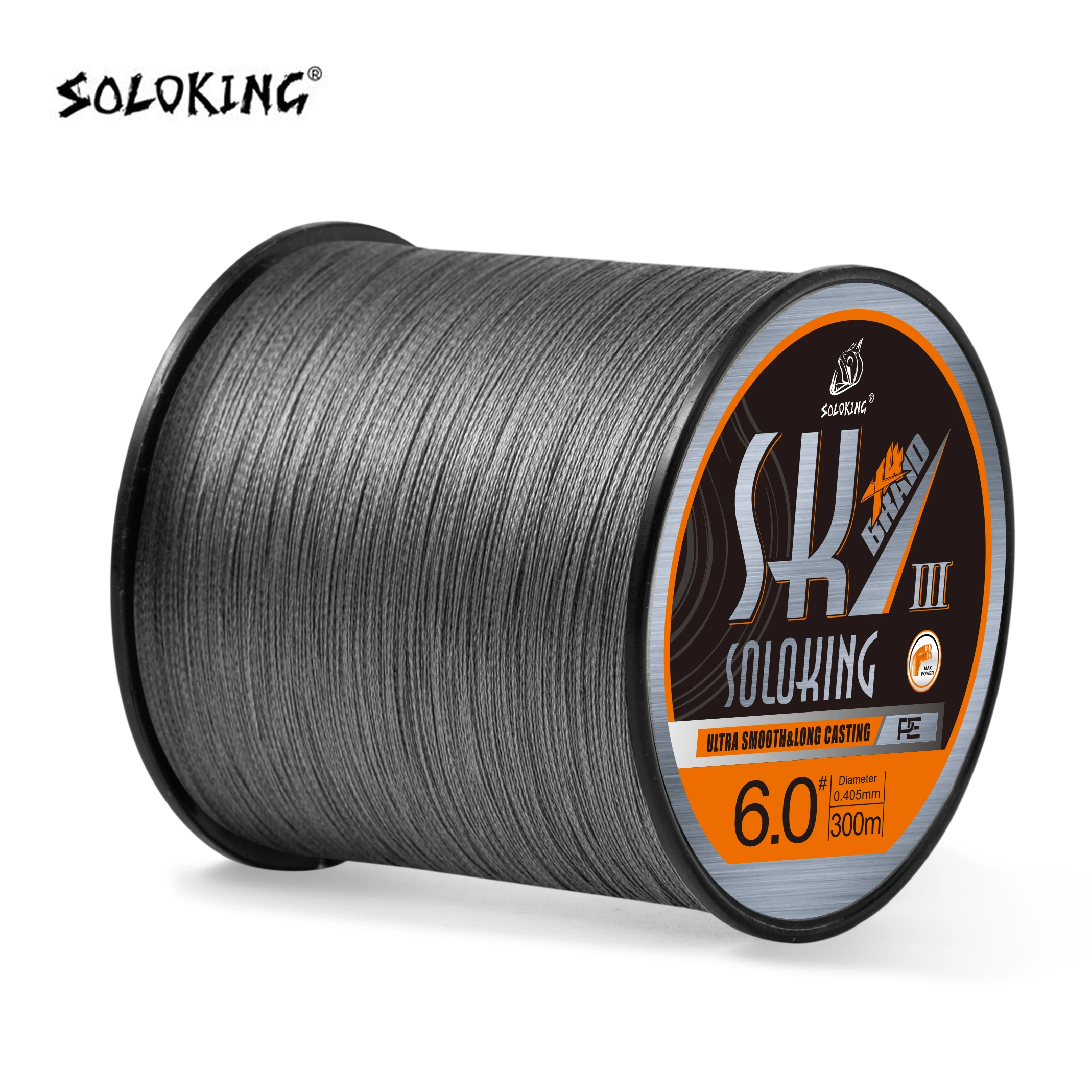 

SOLOKING SK4 300M Braided PE Fishing Line Super Strong Fishing Line Multifilament Japanese Material 10-80LB 4 Strands PE Line