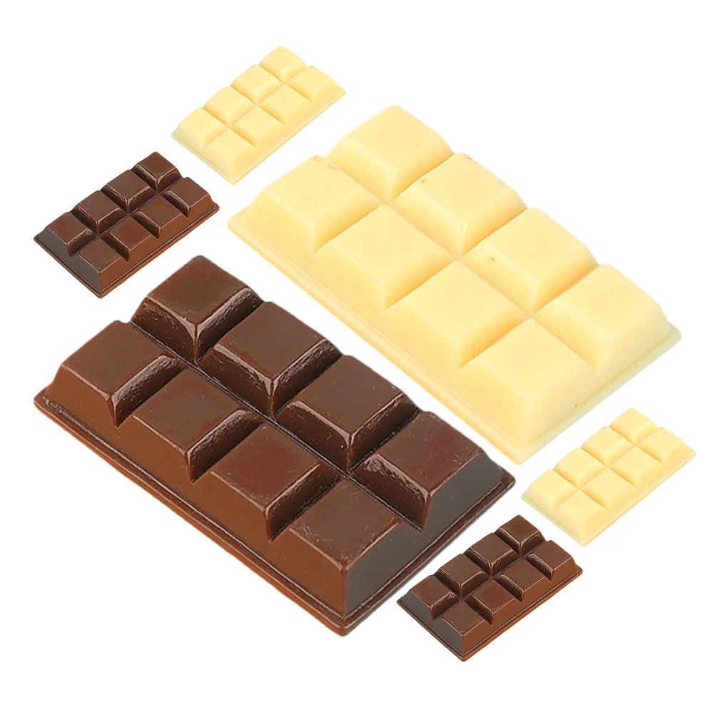6 Pcs Simulated Chocolate Ornaments Decorative Desktop Fake Tabletop Chocolates Bulk Educational Model Large