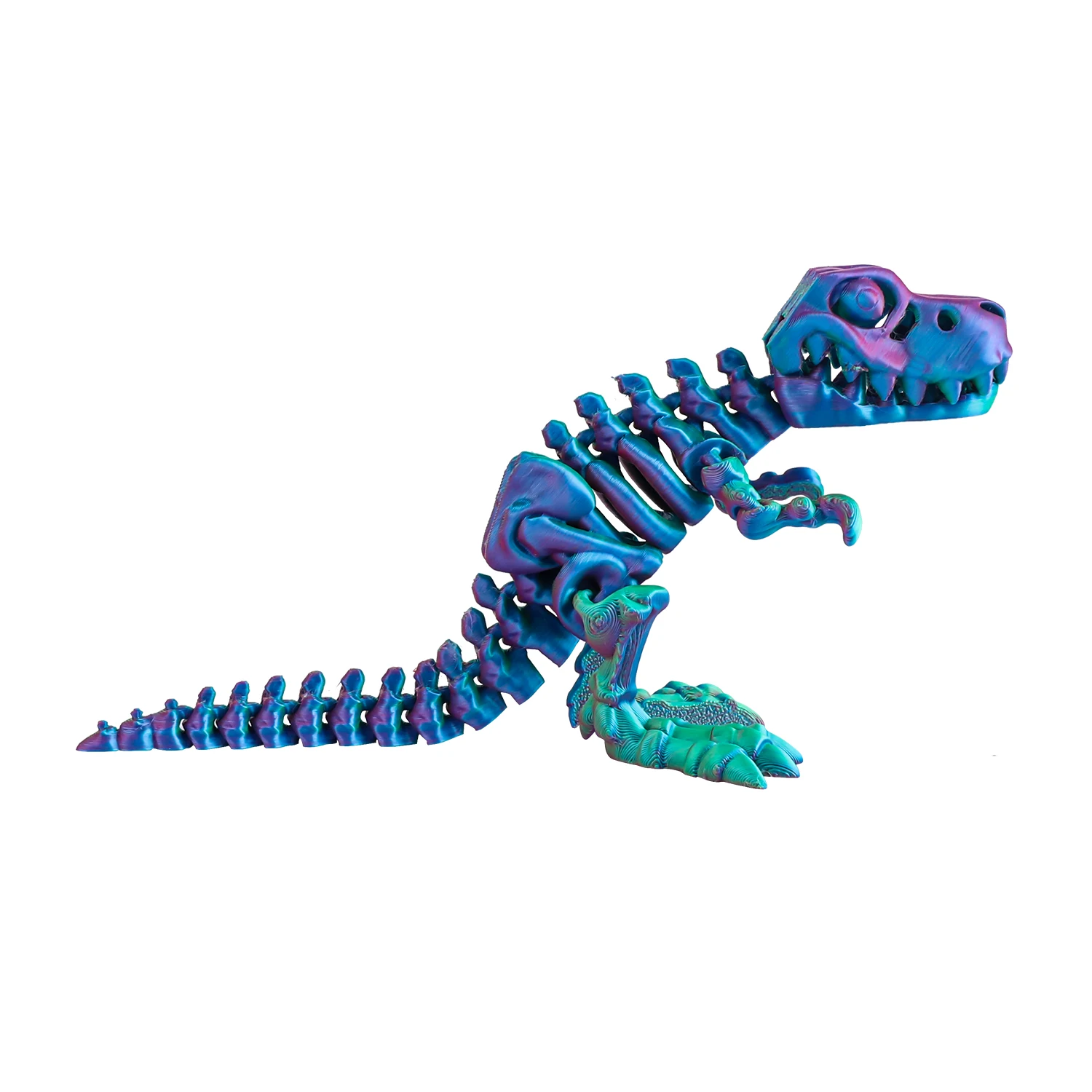 3D Printed Poseable Tyrannosaurus Rex Dinosaur with Movable Joints – Realistic Desk Decor and Unique Gift