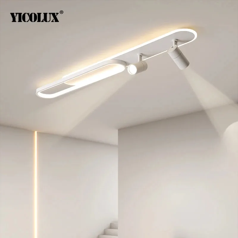Modern LED Chandelier SpotLights Indoor Lighting for Living Dining Study Room Bedroom Kitchen Home Lamps White Black Gold