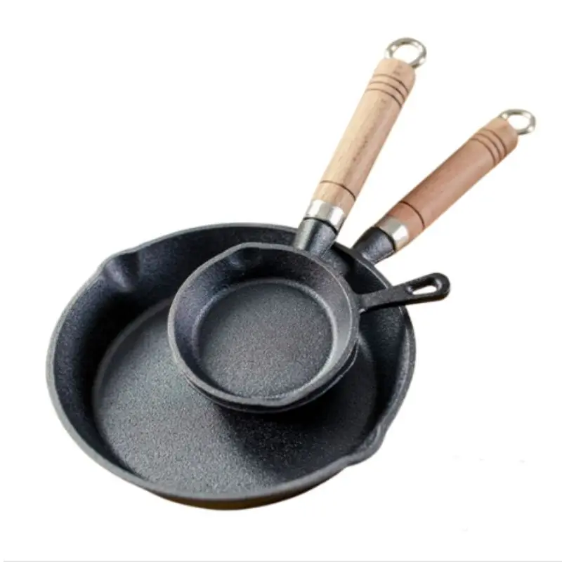 Mini Omelette Pan Non Stick Pan Flat Bottomed Pan Egg Steak Waffle Sheet Pan Cast Iron Pan Kitchen Utensils 4