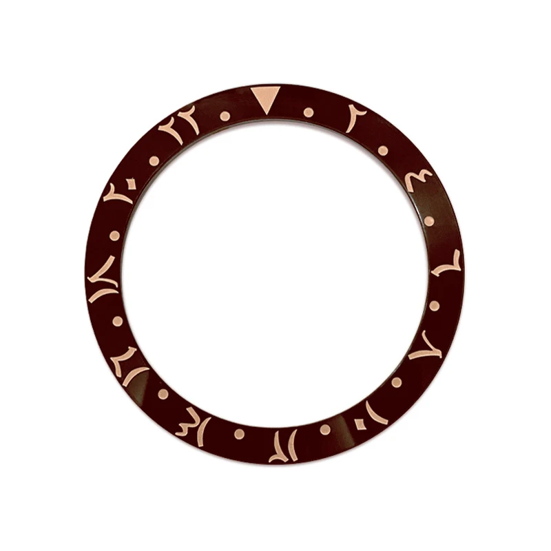 Curved Arab Ceramics Bezel Insert Ring