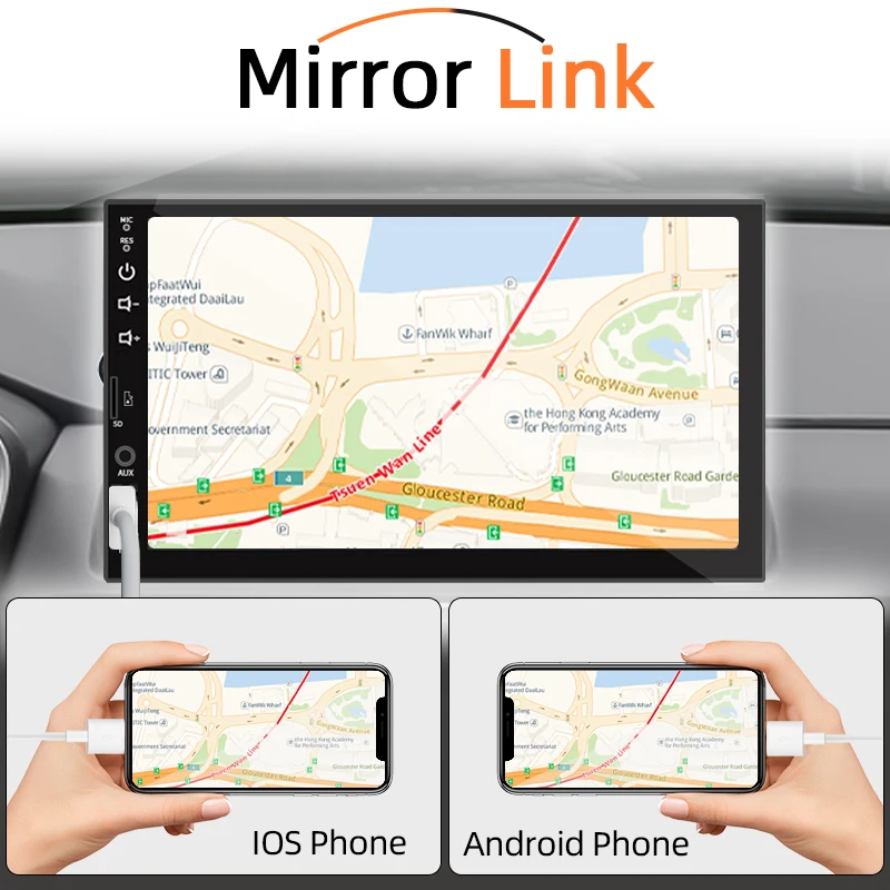 Car Multimedia Player Car Radio Player Car Radio 7&ldquo; Car Radio 1 Din Carplay Android Auto Multimedia Player