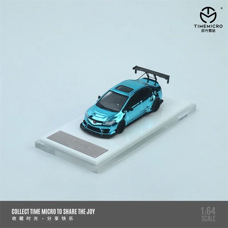 Time Micro 1:64 Civic Electroplated blue / purple blue - ordinary