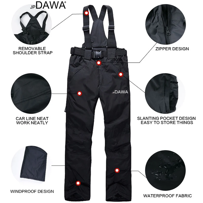 Fishing Jacket, Winter Ski Suit, Men's Windproof Skiing, White Goose Down Jacket, Vest, Pants Set, Snow Suit, Snowboard Suit