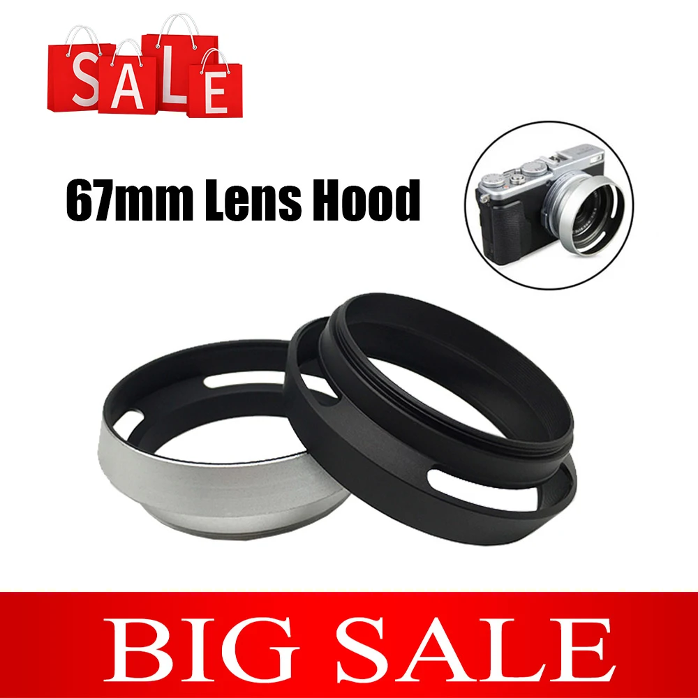 

67mm Metal Camera Lens Hood Wide-Angle Lente Protector Cover For Nikon Sony Fujifilm Pentax Canon Eos 1300D 800D 760D 750D 700D