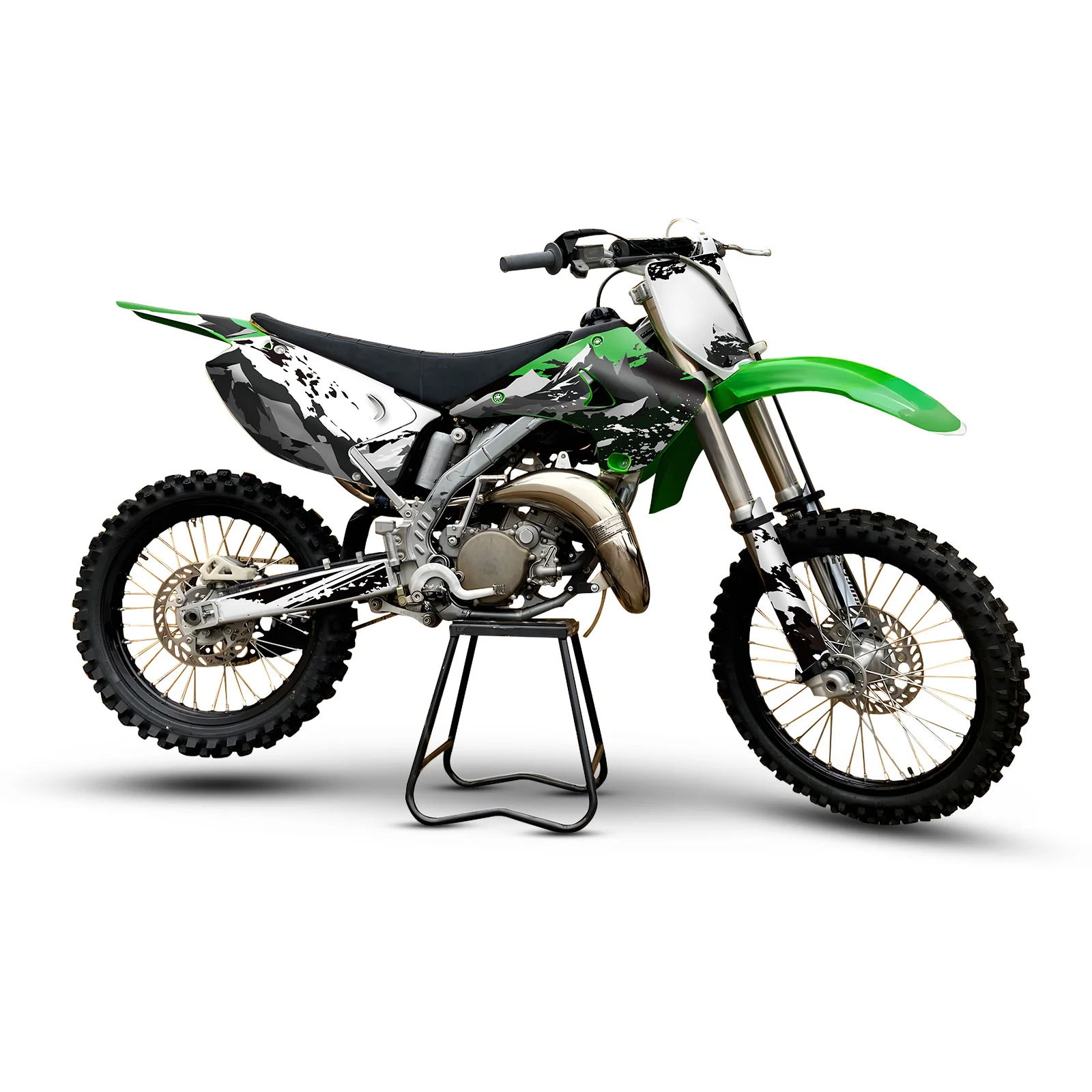 NICECNC Für Kawasaki KX125 KX250 KX125 KX250 2003-2012 2011 2010 2009 Motorrad Grafik Hintergrund Aufkleber Aufkleber anpassen – Detail 4
