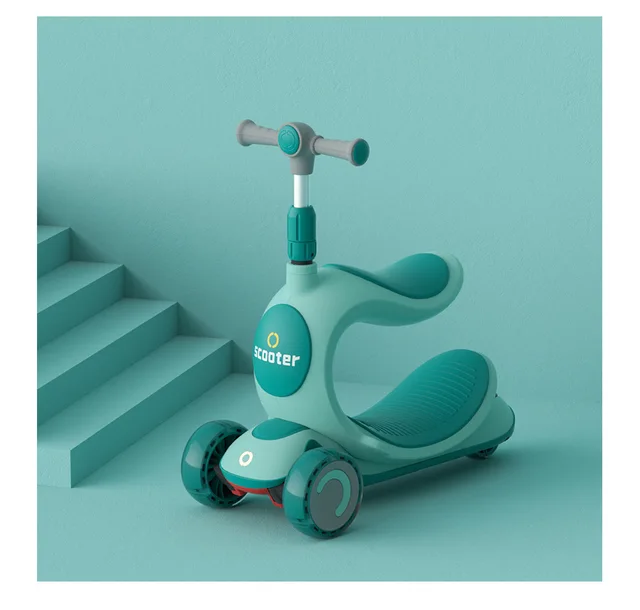 Doki Children's Scooter Children's Three-in-one Scooter Children's Wholesale Twist Car Yo Car Baby Scooter Stroller 2022 1