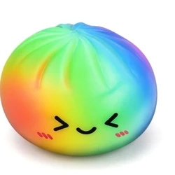 Rainbow Dumpling Squishy Toy - Slow Rising Stress Relief Fidget Ball (Dumpling 1pcs)