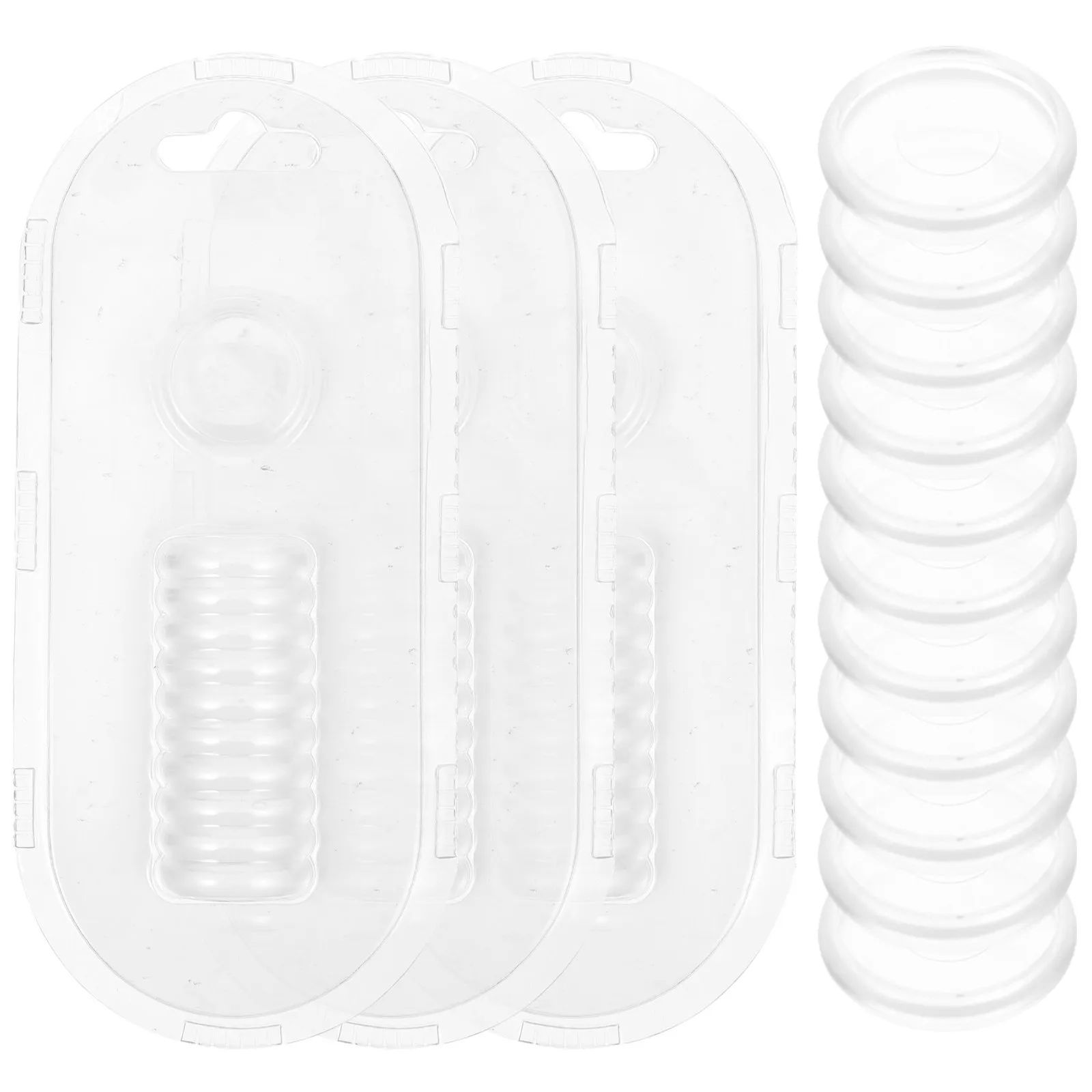 44개 플렉시블 플라스틱 바인더 디스크, 디스크바운드 확장 바인딩 링, 루즈리프 노트북 플래너 북 바인딩용 원형 링