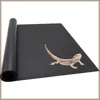 Reptile Carpet Bedding 17.7x78.7in Cuttable Terrarium Liner for Bearded Dragon, Leopard Gecko, Snake, Tortoise, Black