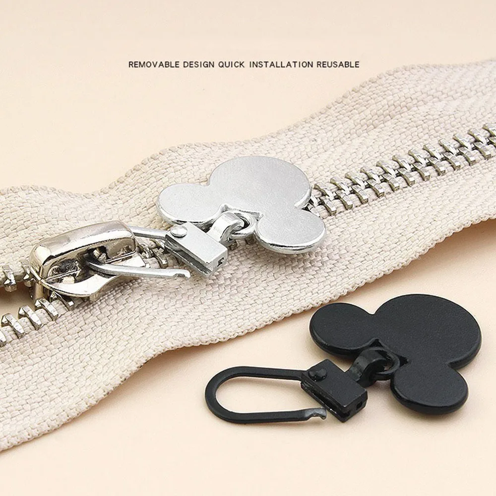 300Pcs Detachable Zipper Alloy Zipper Head Multi-functional Bag School Bag Clothes Universal DIY Sewing Craft